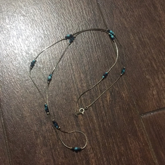 Turquoise Gypsy Silver Sea Necklace - Picture 6 of 8